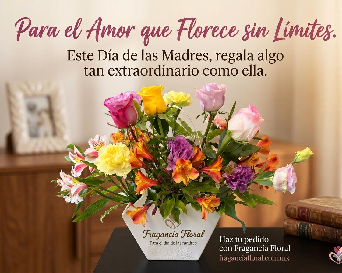 Canasta con rosas y astroamericas